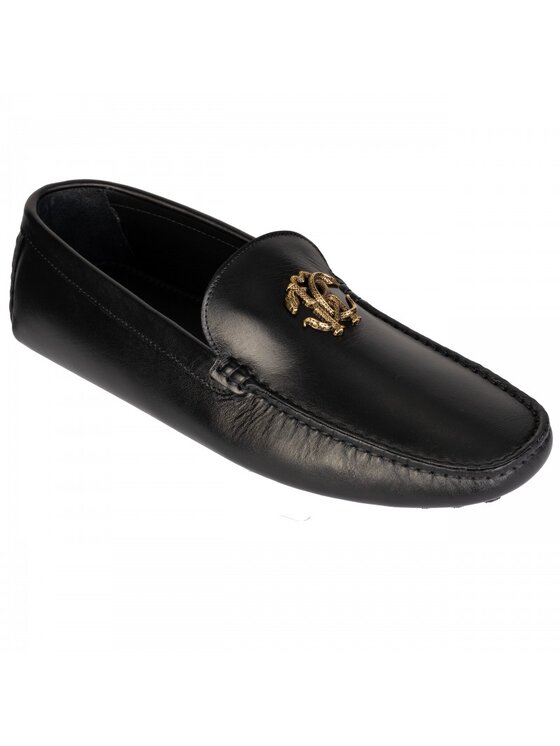 Roberto Cavalli Roberto Cavalli Mokasíny 22516 A CALF PASHA Čierna