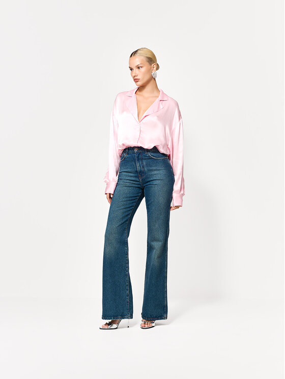 La Mania La Mania Jeansy PAMELA Niebieski Classic Fit