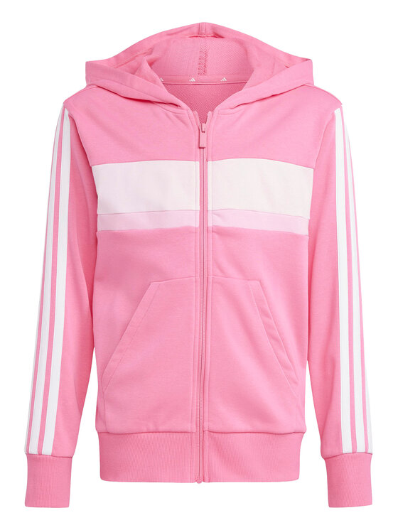 adidas adidas Tuta Seasonal Essentials Tiberio 3-Stripes French Terry JI6037 Rosa Regular Fit
