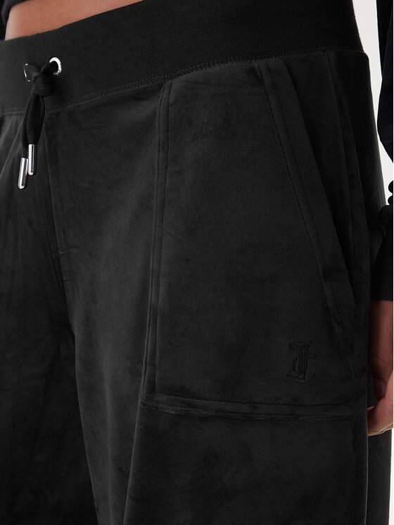 Juicy Couture Juicy Couture Спортивні штани JCBBJ225803 Чорний Wide Leg