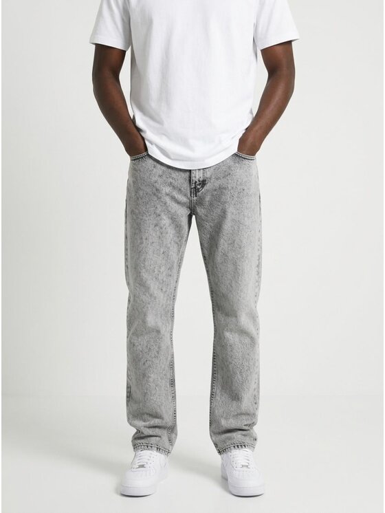 Jigga Wear Jigga Wear Jeansy Klasyczne 131769 Szary jasny Regular Fit