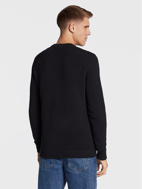 Solid Sweter 21106094 Czarny Regular Fit | Modivo.pl