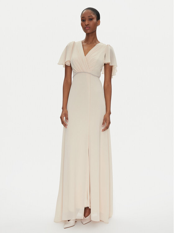 Rinascimento Rinascimento Rochie de seară CFC0122466003 Bej Regular Fit