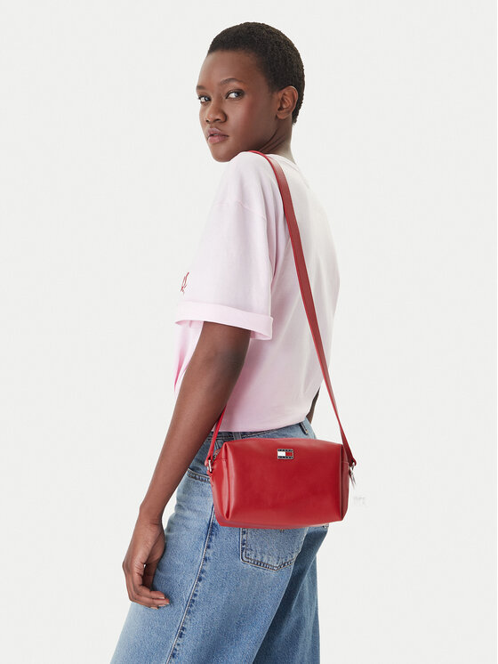 Tommy Jeans Geantă Tjw City Charm Camera Bag AW0AW18456 Roșu