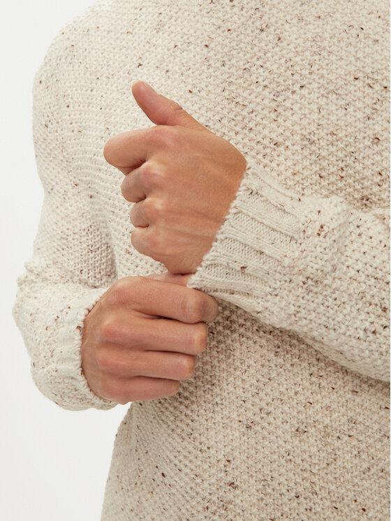 Sisley Sisley Пуловер 10FES103Z Бежов Regular Fit