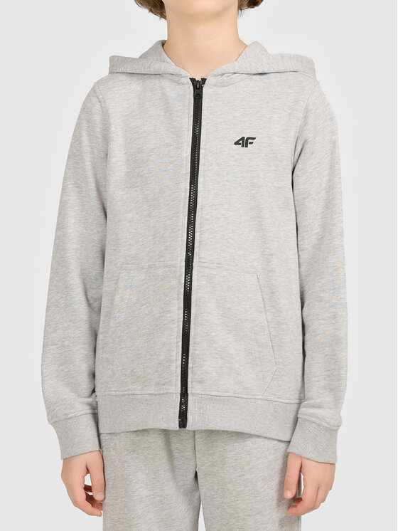 4F 4F Mikina 4FJWMM00TSWSM2754-27M Sivá Regular Fit