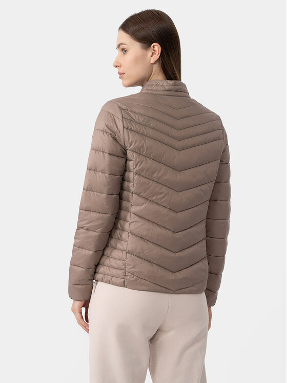4F 4F Giacca di transizione 4FAW23TDJAF224 Marrone Slim Fit