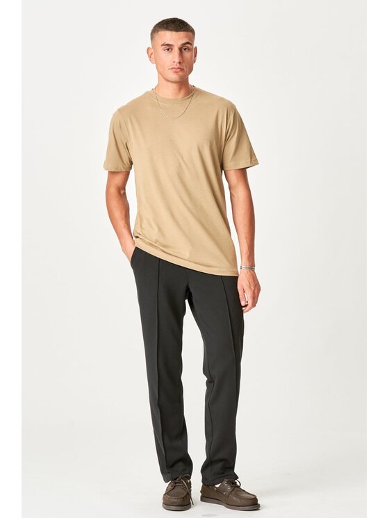 TeeShoppen TeeShoppen T-Shirt 'Oversized Collection' Beżowy Oversize