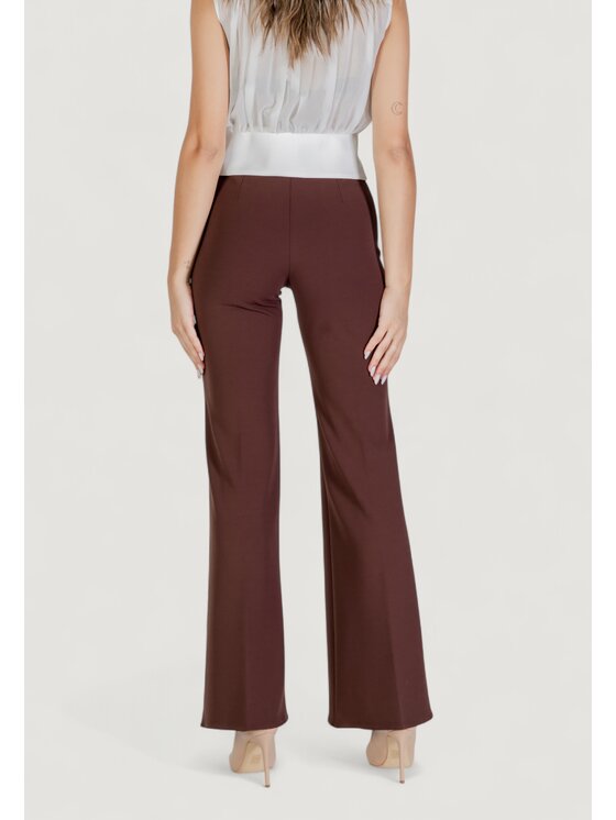 Rinascimento Rinascimento Pantaloni palazzo CFC0125424003 Marrone Egg Fit