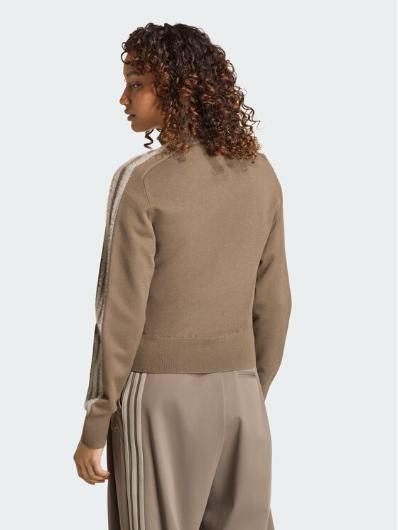 adidas adidas Bluza 164730 Brązowy Slim Fit