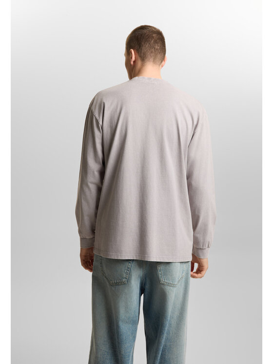 PROSTO. PROSTO. Longsleeve Splash Shield Szary Regular Fit