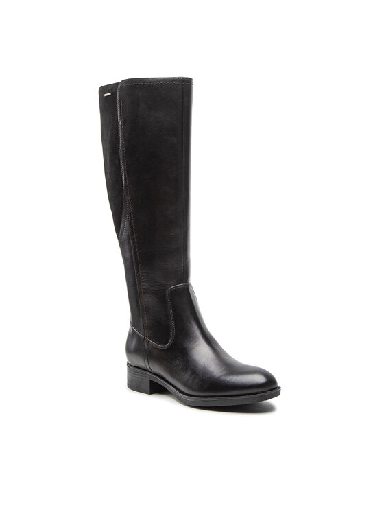 Damskie Oficerki Geox, Rozmiar 37, Czarne, D Felicity Np Abx D D26BLD 04322 C9999
