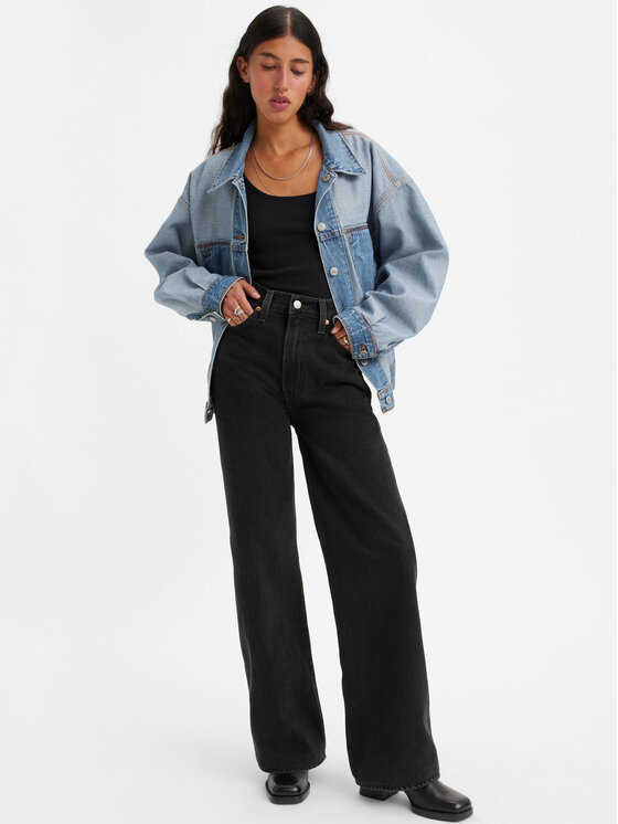 Levi's® Levi's® Jeansy Ribcage A6081-0001 Černá Wide Leg