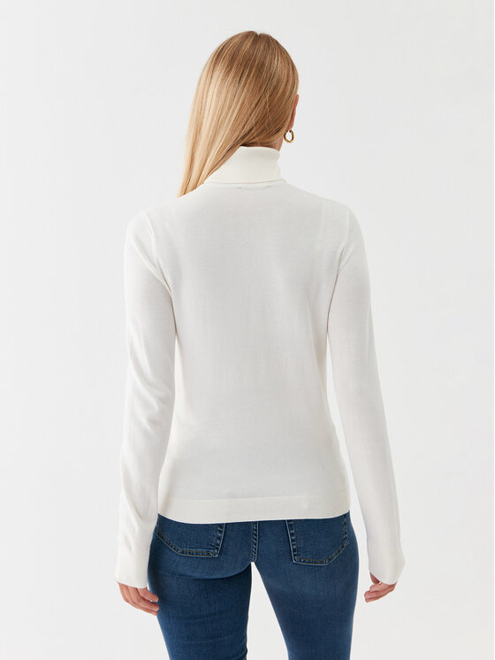 Liu Jo Liu Jo Rollkragenpullover WF3126 MA18F Écru Regular Fit
