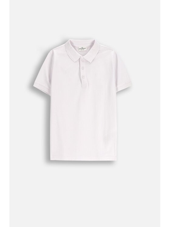 Coccodrillo Coccodrillo Polo XCX143601EJB-001 Biały Regular Fit