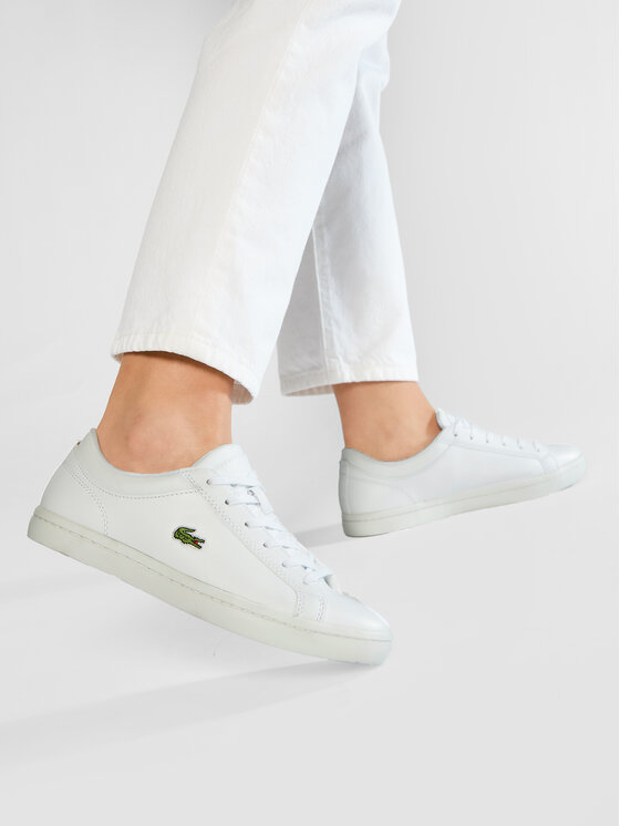 Lacoste straightset 2025 women's white