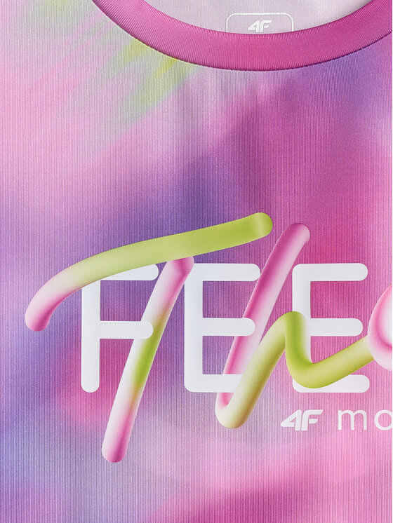 4F 4F Koszulka techniczna JOY MOTION Kolorowy Regular Fit