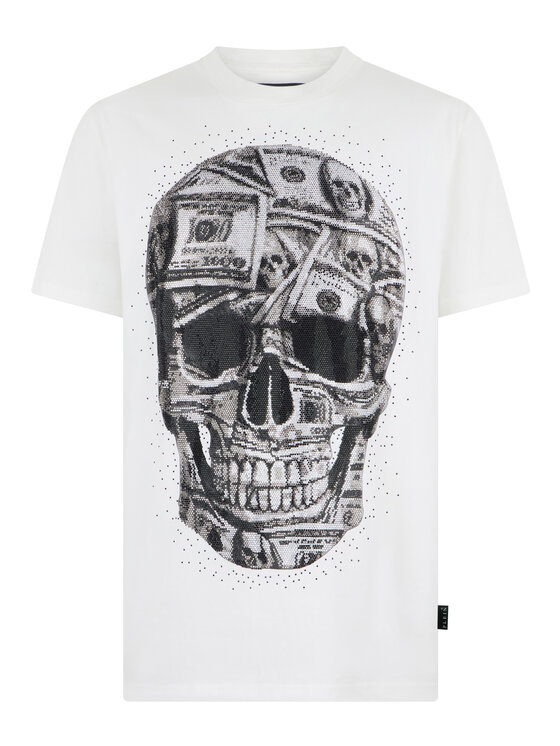 PHILIPP PLEIN PHILIPP PLEIN T-Shirt 31598 Bílá Regular Fit