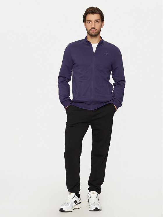 4F 4F Pulóver 4FWMM00TSWSM1463 Sötétkék Regular Fit