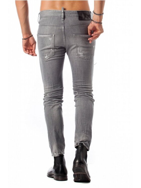 Dsquared2 Dsquared2 Jeansy Skater Jean S71LB0532 Šedá Slim Fit