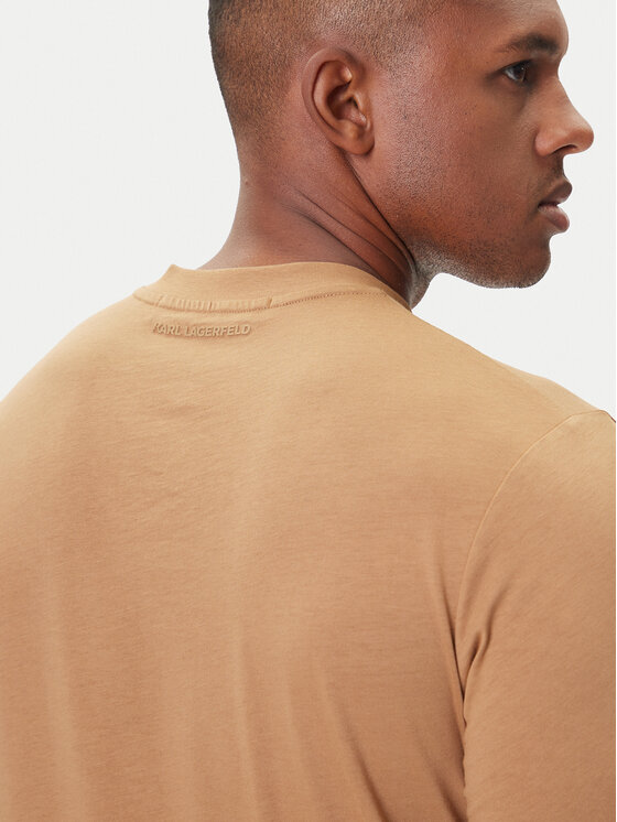 KARL LAGERFELD KARL LAGERFELD Marškinėliai 755710 554224 Smėlio Regular Fit