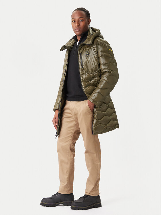 Blauer Blauer Pehelykabát Impermeabile 25WBLUK03068 Zöld Regular Fit