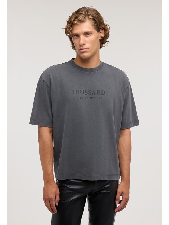 Trussardi Trussardi T-Shirt G0758000232N033 Czarny Over Fit