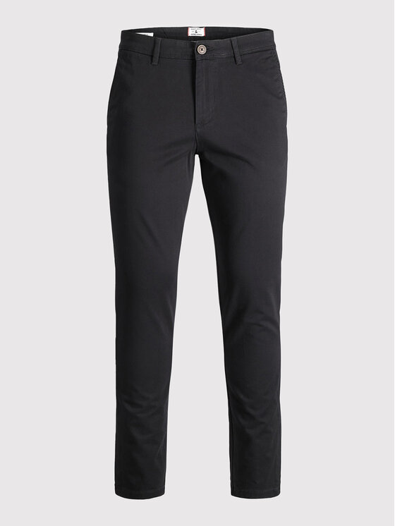 Jack & Jones Jack & Jones Pantaloni chino Marco 12150158 Negru Slim Fit