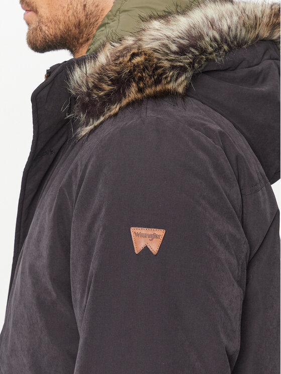 Wrangler Wrangler Parka 112341094 Črna Relaxed Fit