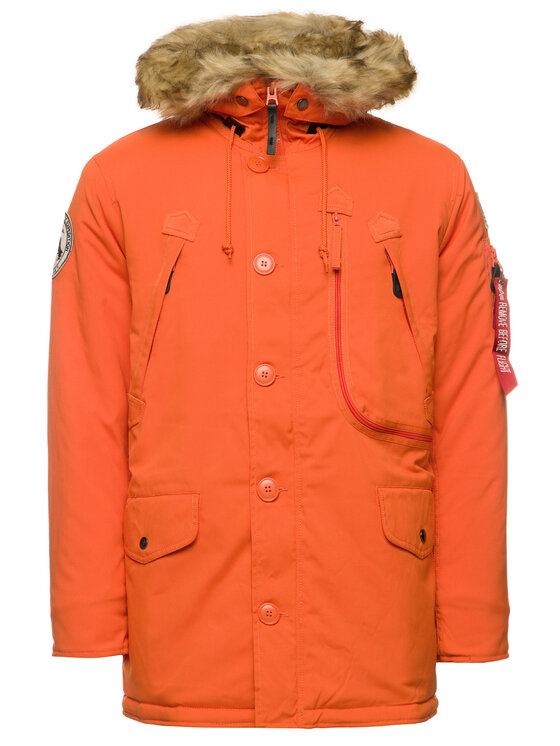 Alpha Industries Alpha Industries Kurtka zimowa Polar 123144 Pomarańczowy Regular Fit