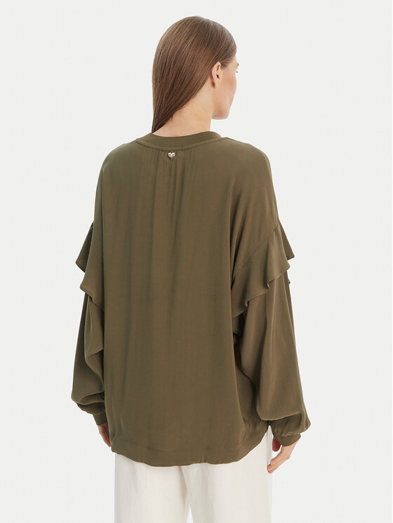 TWINSET TWINSET Majica 211TT2163 Zelena Regular Fit