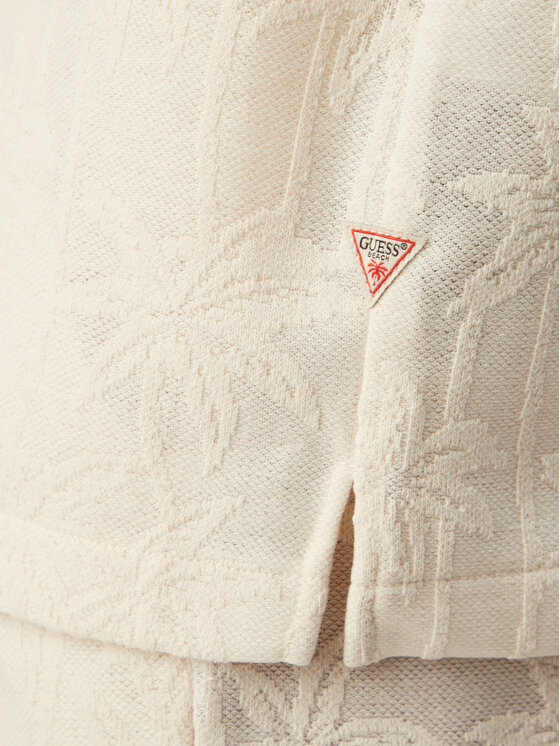 Guess Guess Hemd F6GP05 KG362 Creme Regular Fit