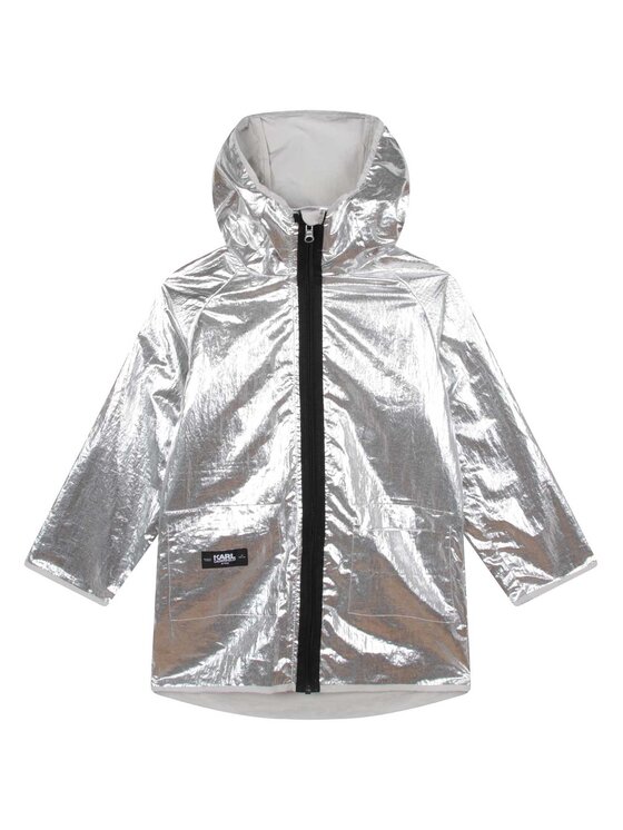 Karl Lagerfeld Kids Karl Lagerfeld Kids Преходно яке Z16149 D Сив Regular Fit