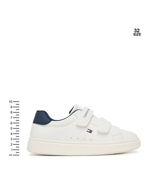 Tommy Hilfiger Tommy Hilfiger Sneakers Low Cut Velcro Sneaker T1X9-35216-1355 S Bianco