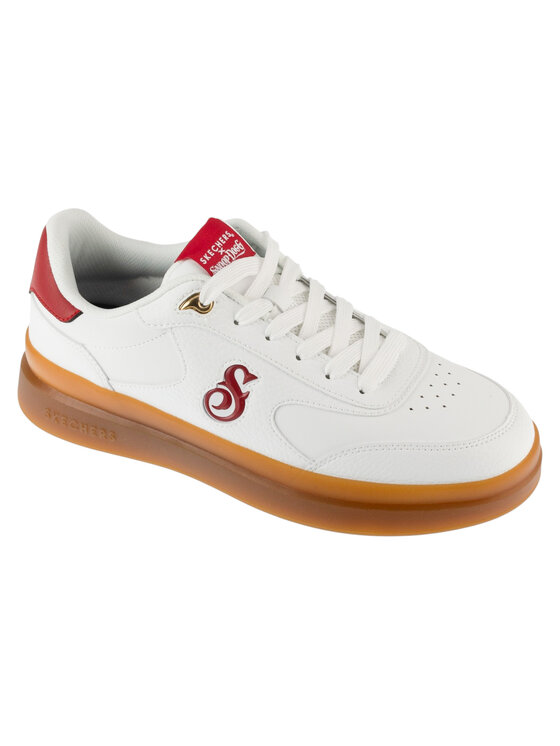 Skechers Skechers Sneakers Duraleather Lace Up Snoop Cupsole Sneaker Bianco