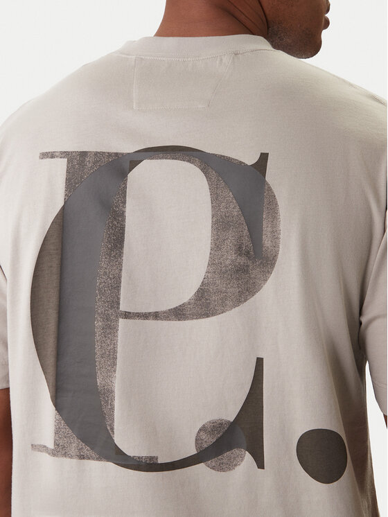 C.P. Company C.P. Company Póló 20CMTS087A005100W Bézs Regular Fit