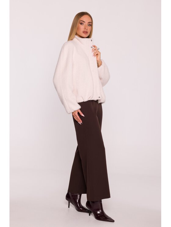 Made of Emotion Made of Emotion Kurtka przejściowa M885 Beżowy Casual Fit