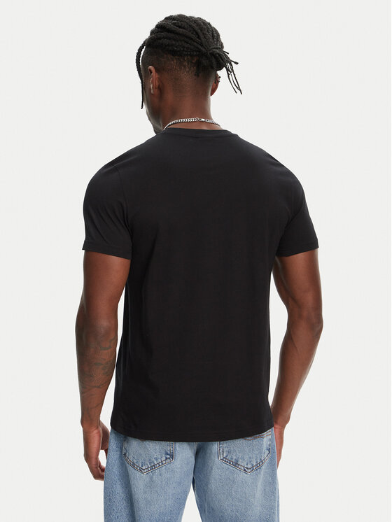 Robe di Kappa Robe di Kappa T-Shirt Luc 611187W Czarny Regular Fit