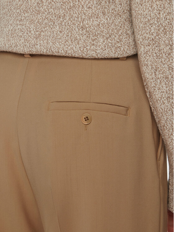 Weekend Max Mara Weekend Max Mara Palazzo kalhoty Visivo 2515131041 Béžová Wide Leg