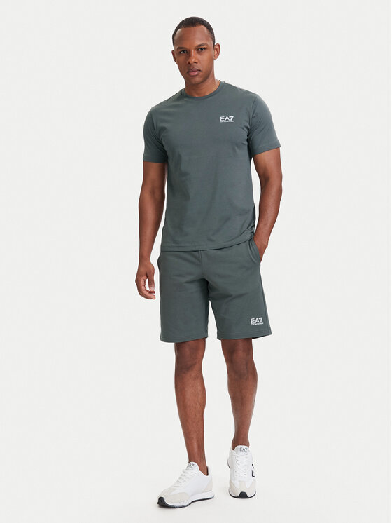 EA7 Emporio Armani EA7 Emporio Armani Pantaloncini sportivi 8NPS65 PJVRZ U8085 Grigio Regular Fit