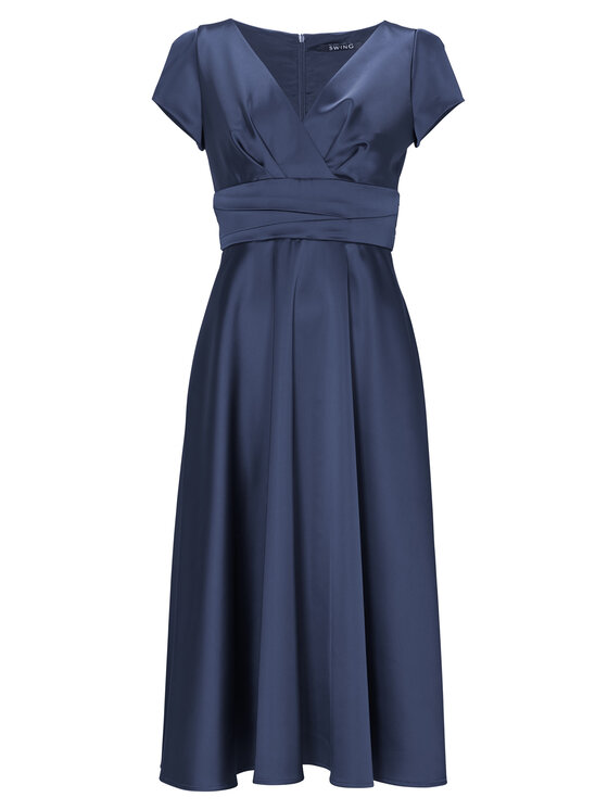 Swing Swing Kokteiļkleita 5AE05200 Tumši zils Regular Fit