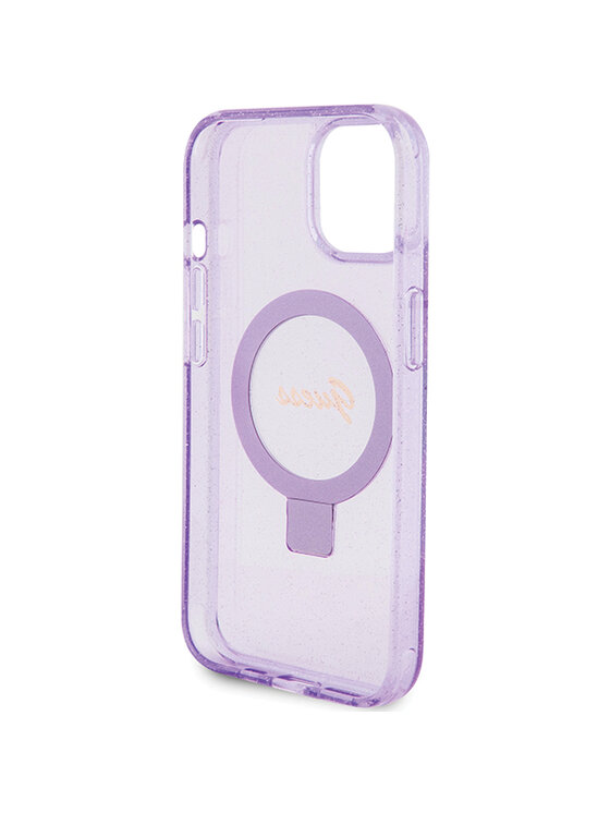 Guess Guess Etui na telefon iPhone 15 Plus Fioletowy
