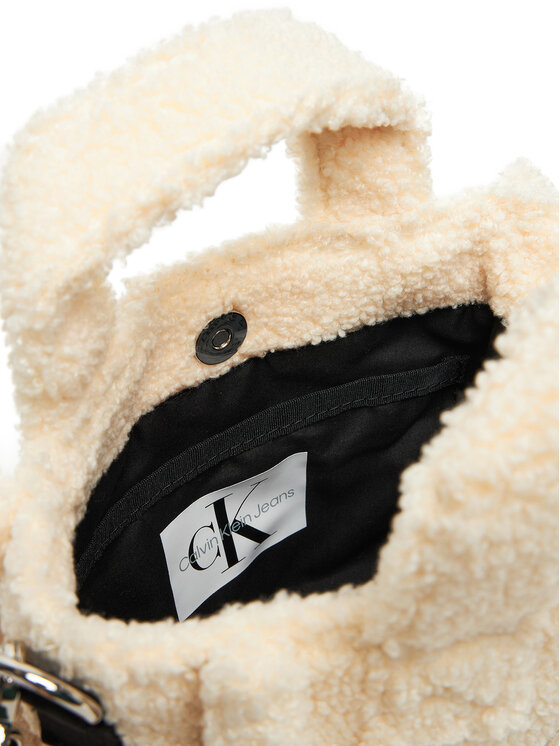 Calvin Klein Jeans Calvin Klein Jeans Torbica Teddy Tote Bag IU0IU00355 Écru
