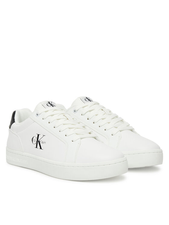 Calvin Klein Jeans Calvin Klein Jeans Sneakersy Classic Cupsole Mono Lth YM0YM01369 Biały