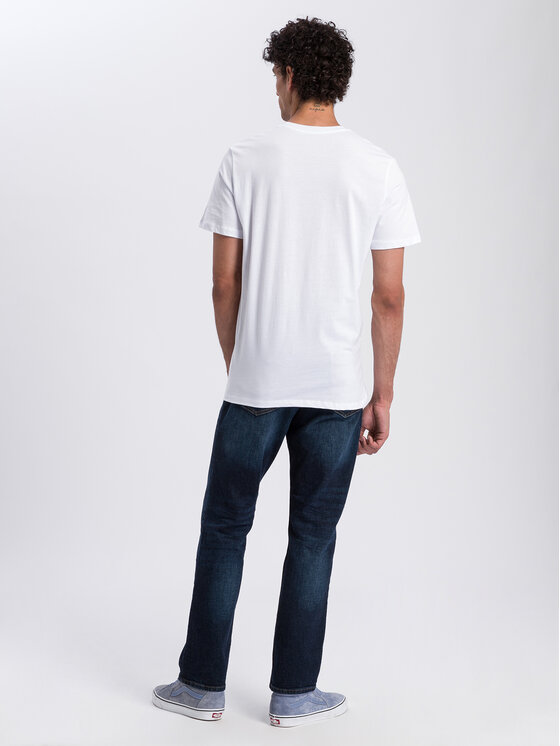 Cross Jeans Cross Jeans T-Shirt 15250-008 Biały Regular Fit