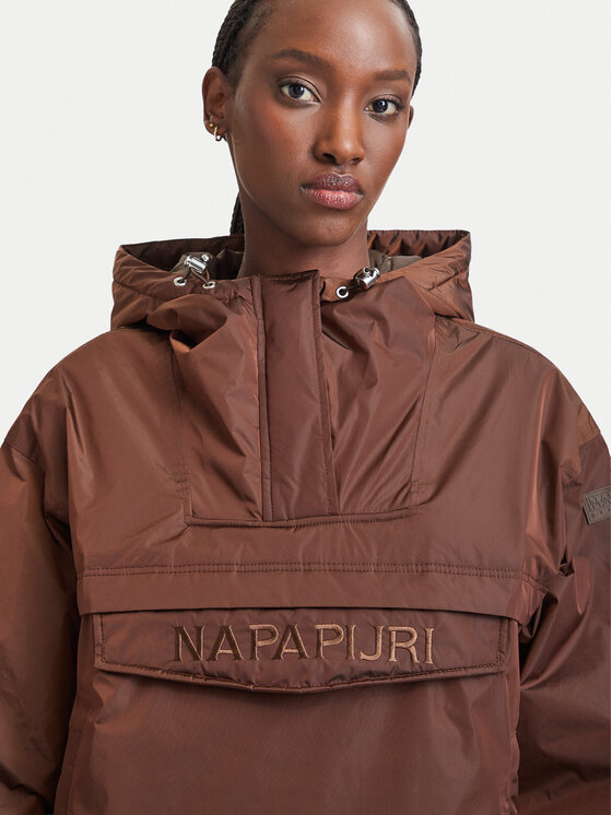 Napapijri Napapijri Анорак Rainforest Optique W NP0A8AHAW331 Кафяв Oversize