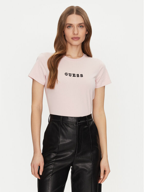 Guess T-krekls W5RI54 J1314 Bēšs Regular Fit