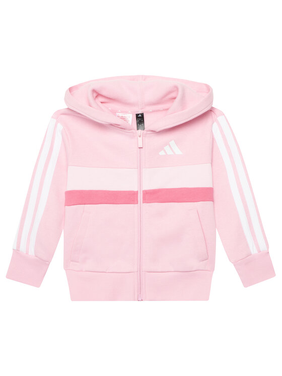 adidas adidas Trenerka Seasonal Essentials Tiberio 3-Stripes JI6206 Ružičasta Regular Fit