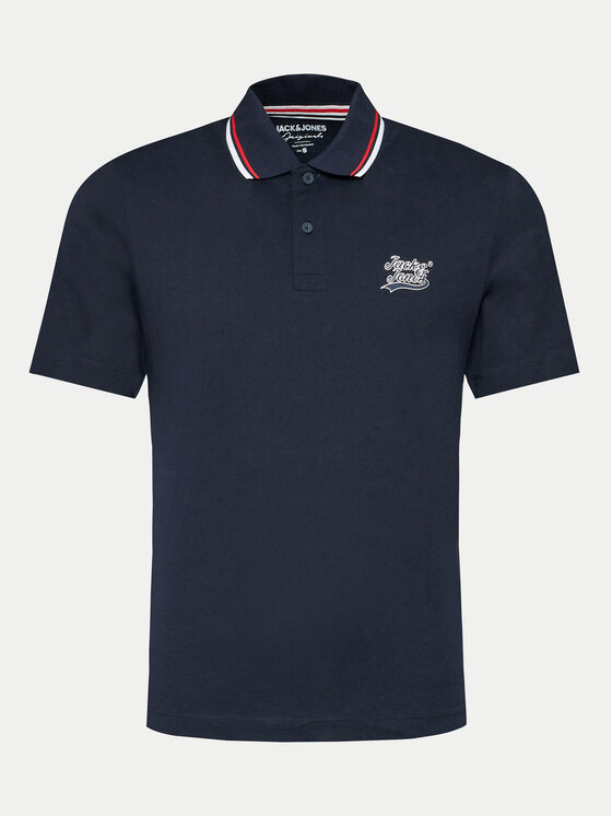 Jack&Jones Polo Trevor 12228781 Tumši zils Standard Fit