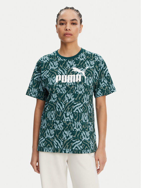 Puma Puma T-Shirt Ess Graphic 685070 Zielony Loose Fit